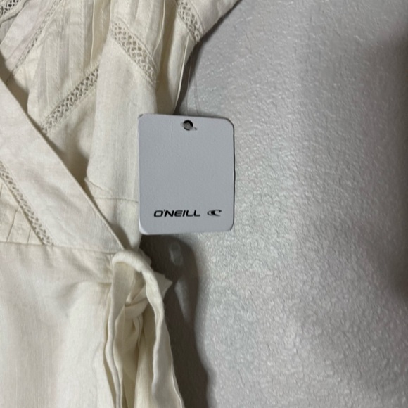 O'Neill Cream Midi Wrap Dress - Picture 5 of 16